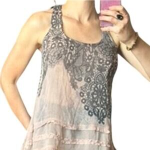 FANG Lace Fairy Grunge Tank – Sheer Romantic Goth Top